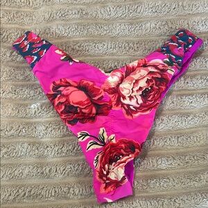 Maaji Floral Pink Bikini Bottom